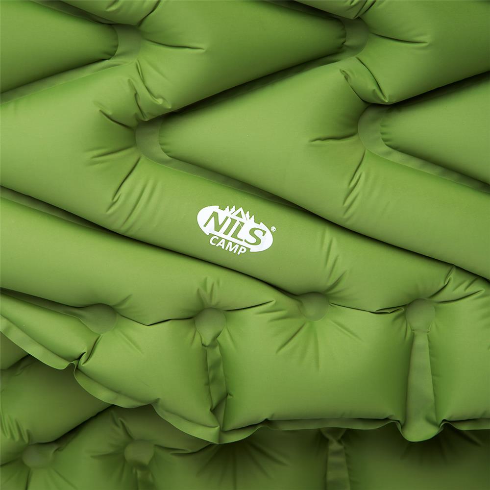 NILS CAMP Campingmatte aufblasbar 193 cm in grün Isomatte Outdoor Schlafmatte leicht