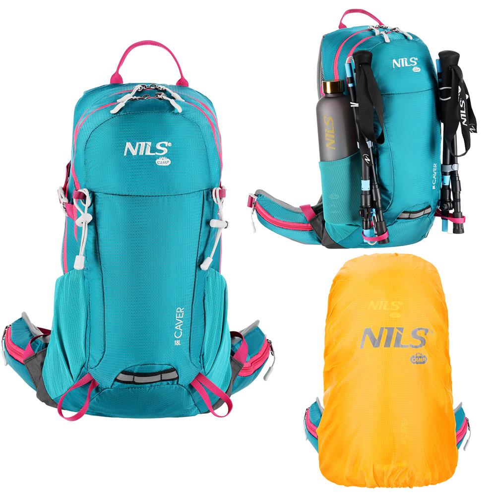 NILS CAMP Tagesrucksack Caver 18L in Türkis - leichter Outdoor Rucksack für Wandern & Alltag