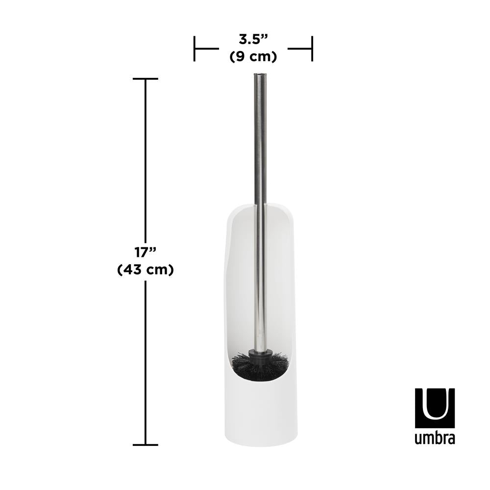 Umbra Touch Toilettenbürstenhalter, WC-Garnitur, WC-Bürste mit Halter, in Weiß