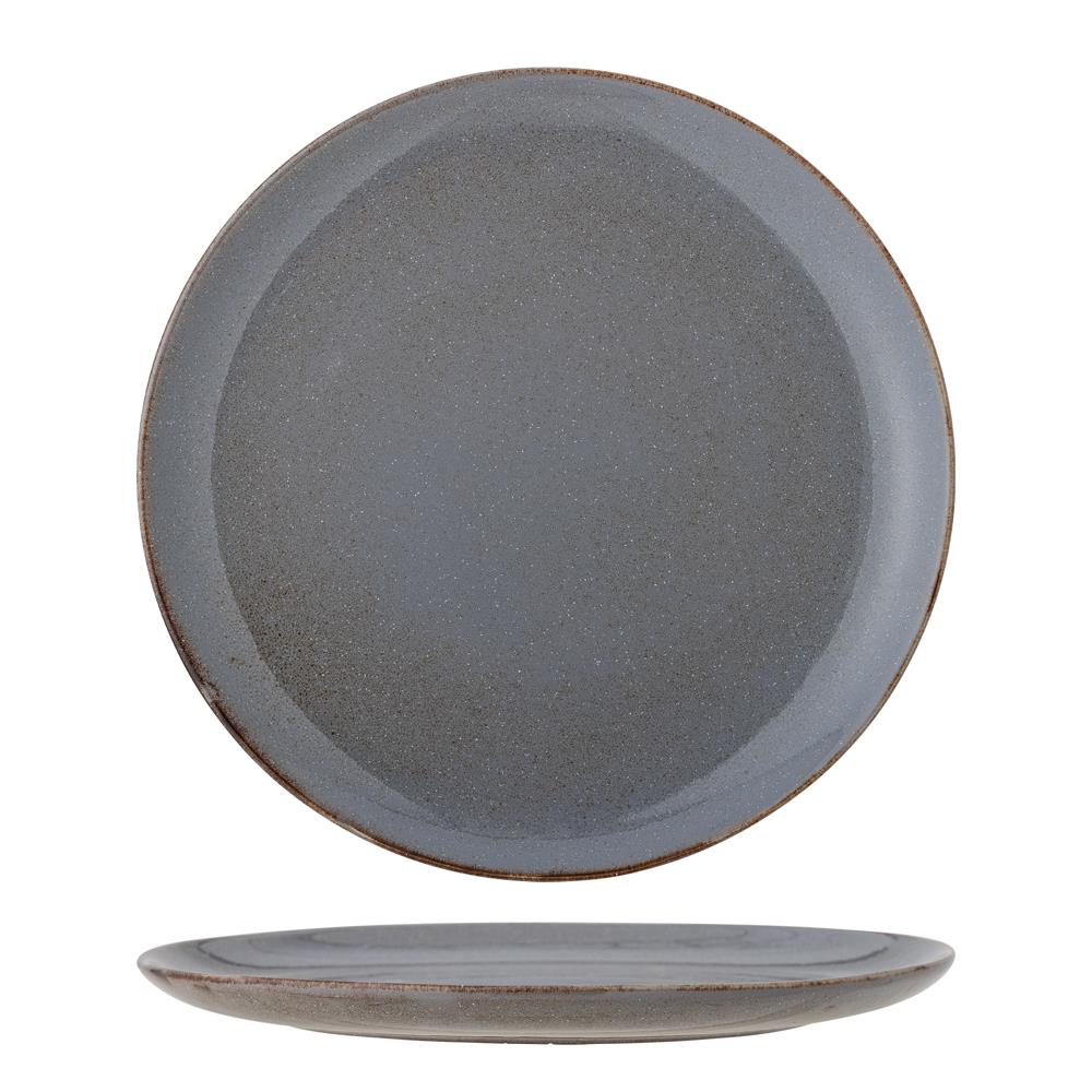 Bloomingville Sandrine Teller grau D28,5 cm aus Steingut – Essteller für Küche & Tischdeko