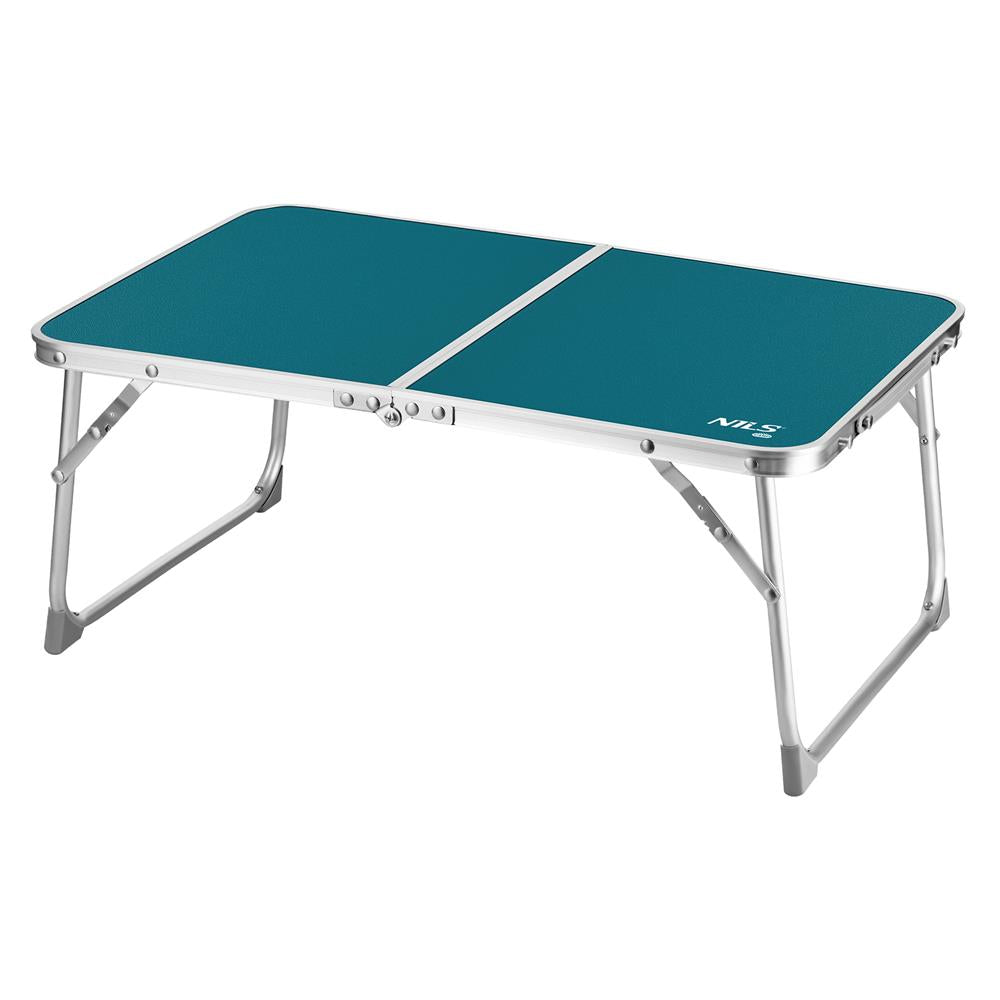 NILS CAMP Campingtisch kompakt faltbar in blau für Camping Picknick Outdoor leicht