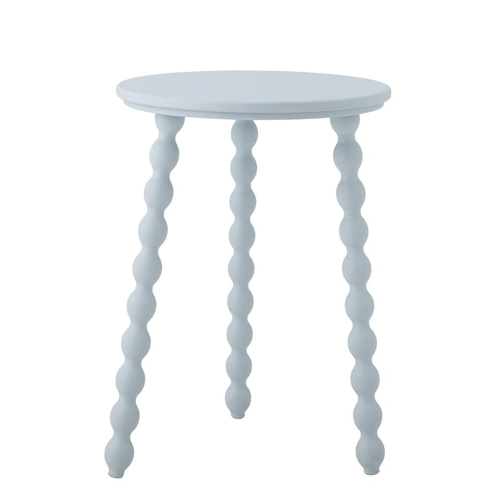 Bloomingville Salino Beistelltisch Blau Tannenholz D41xH53 cm – pastellblauer Beistelltisch