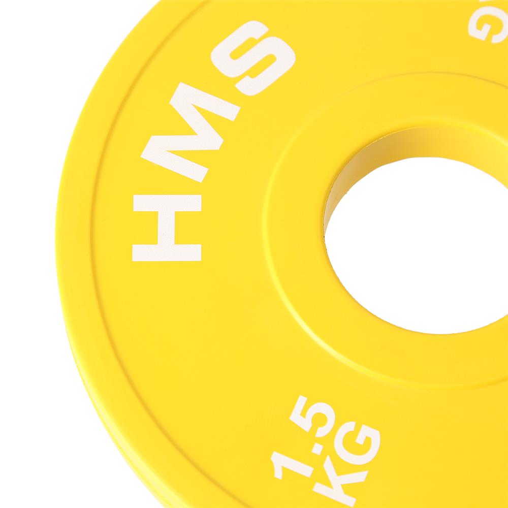 Hantelscheibe 1,5 kg Gummiert 50 mm, 2 Stück | HMS CBRS15