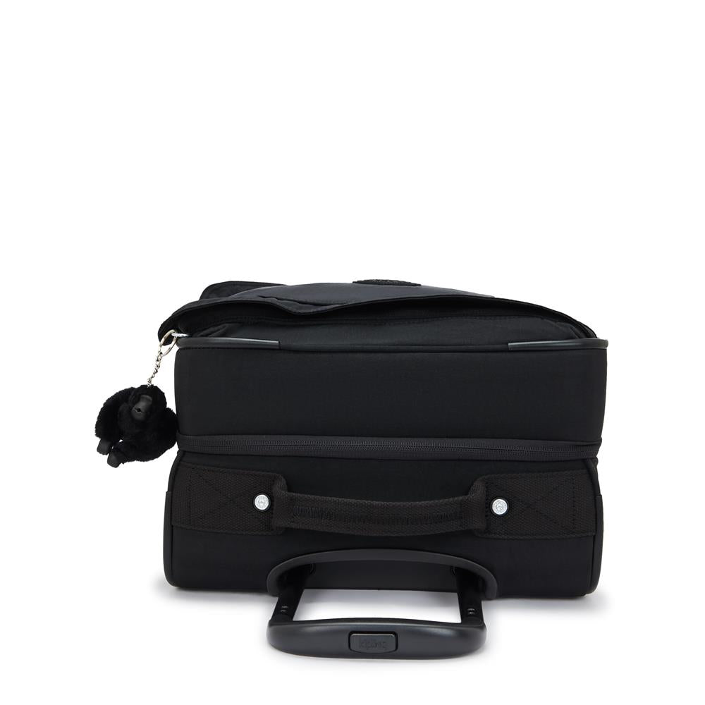 Kipling SPONTANEOUS S, Kleiner Reisekoffer, Black Noir (schwarz), 37,5L, Handgepäck, 4-Rollen