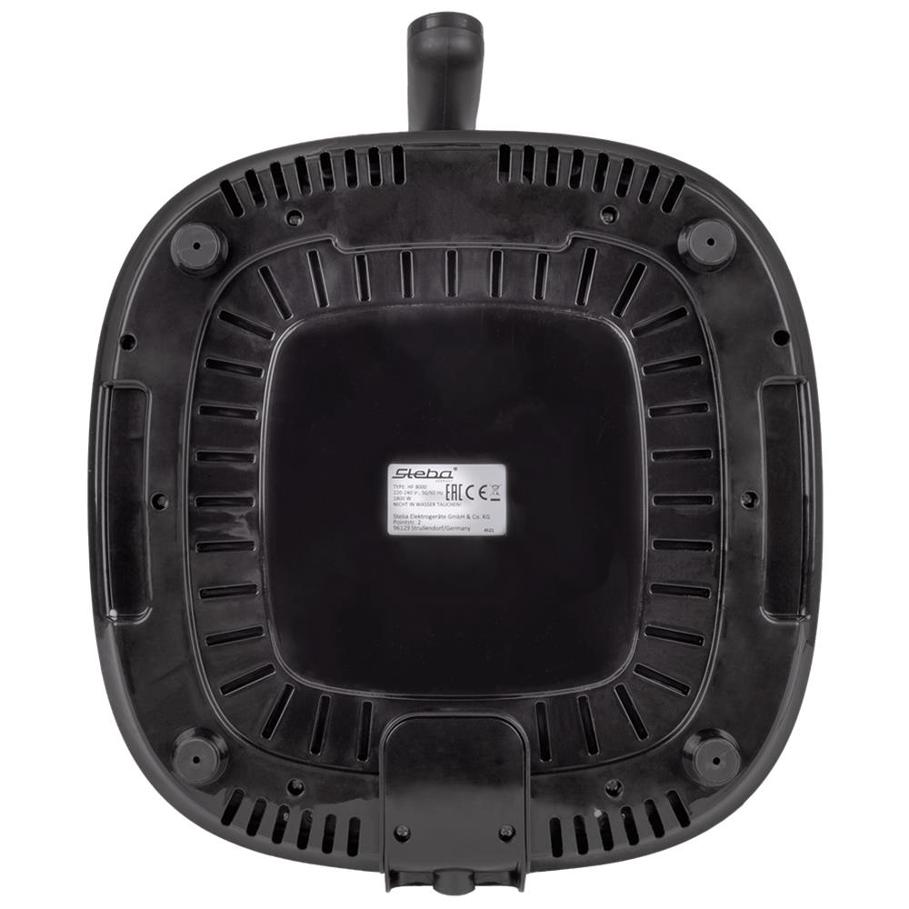 Steba Heißluftfritteuse HF 8000 FAMILY 8 Liter Edelstahl mit 8 Programmen 1800 Watt