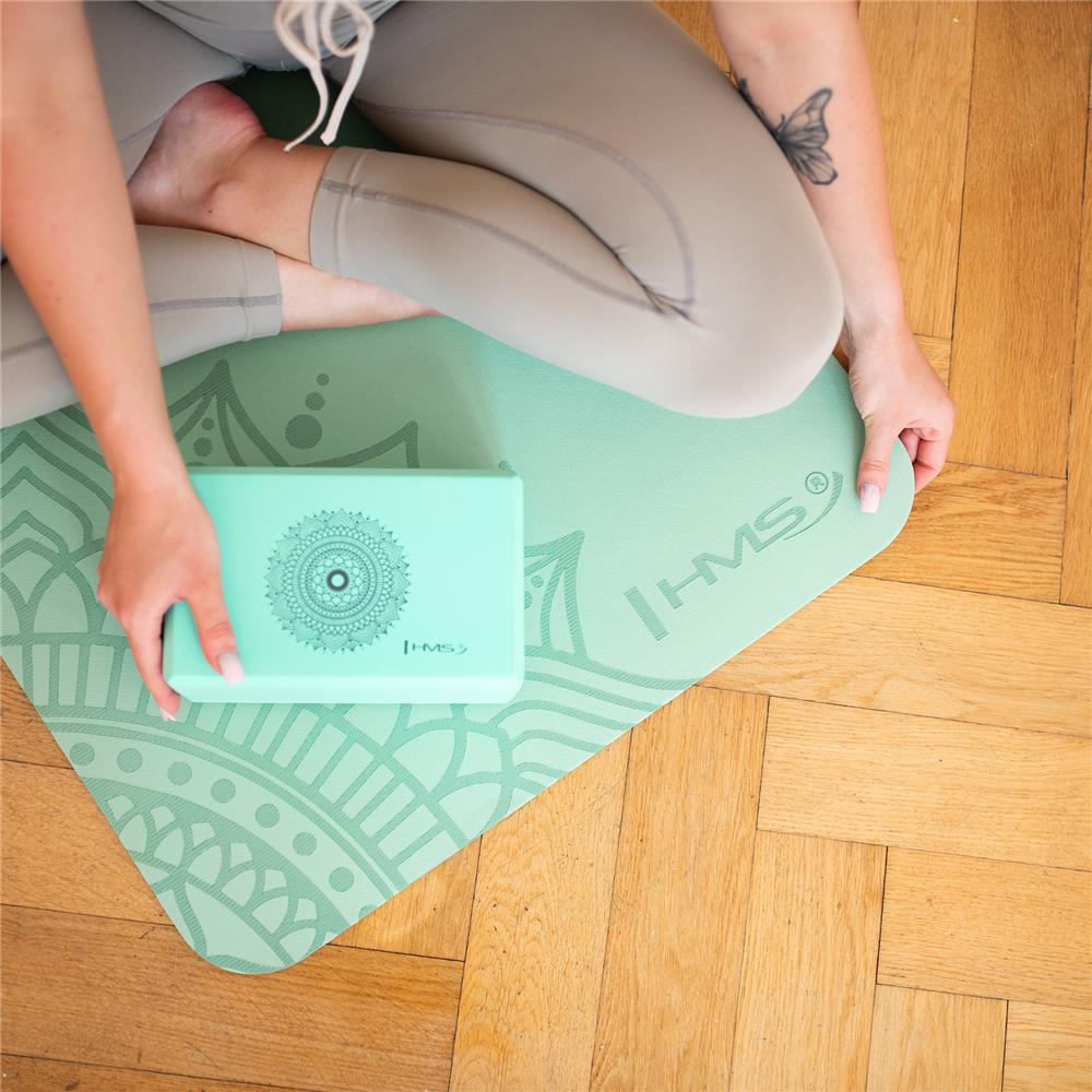 Yoga Block Mint Yogaklotz für Yoga, Pilates und Dehnübungen | HMS KJ02