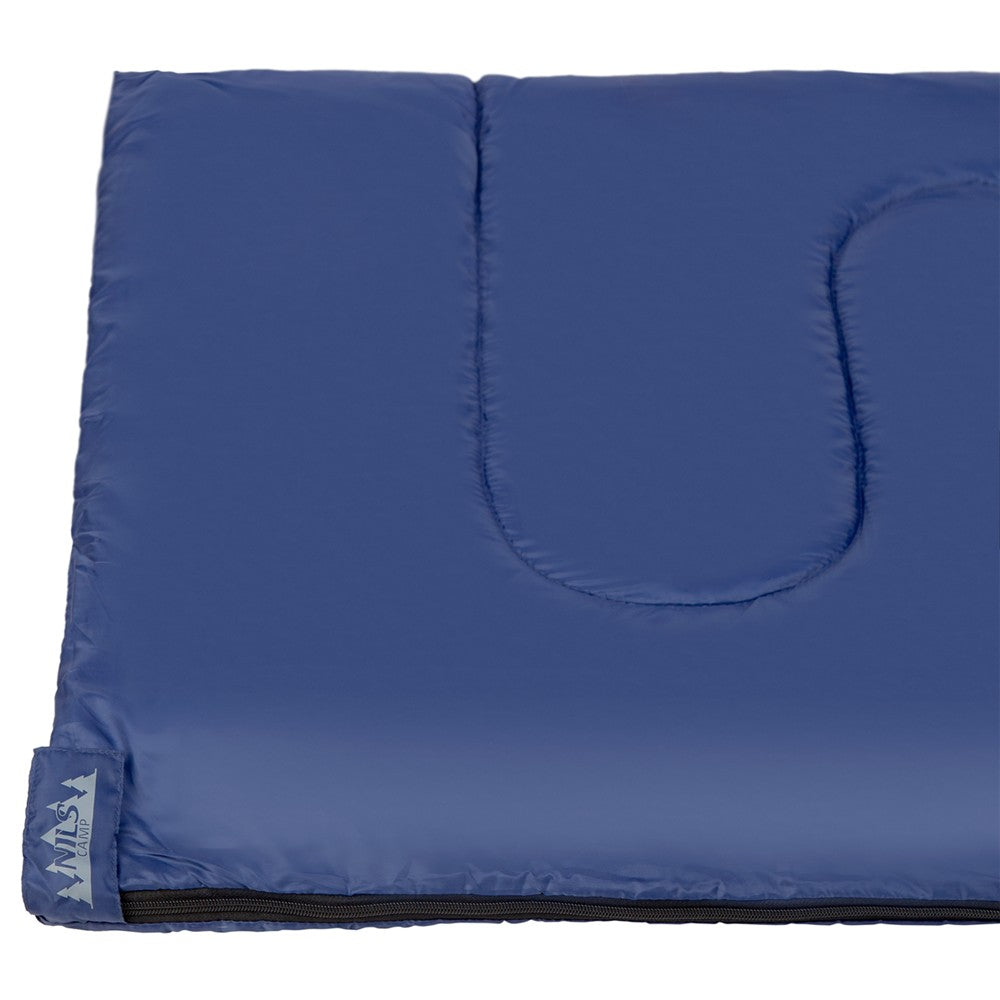 NILS CAMP Schlafsack Blau-Grau - leichter Sommerschlafsack für Camping, Trekking & Outdoor