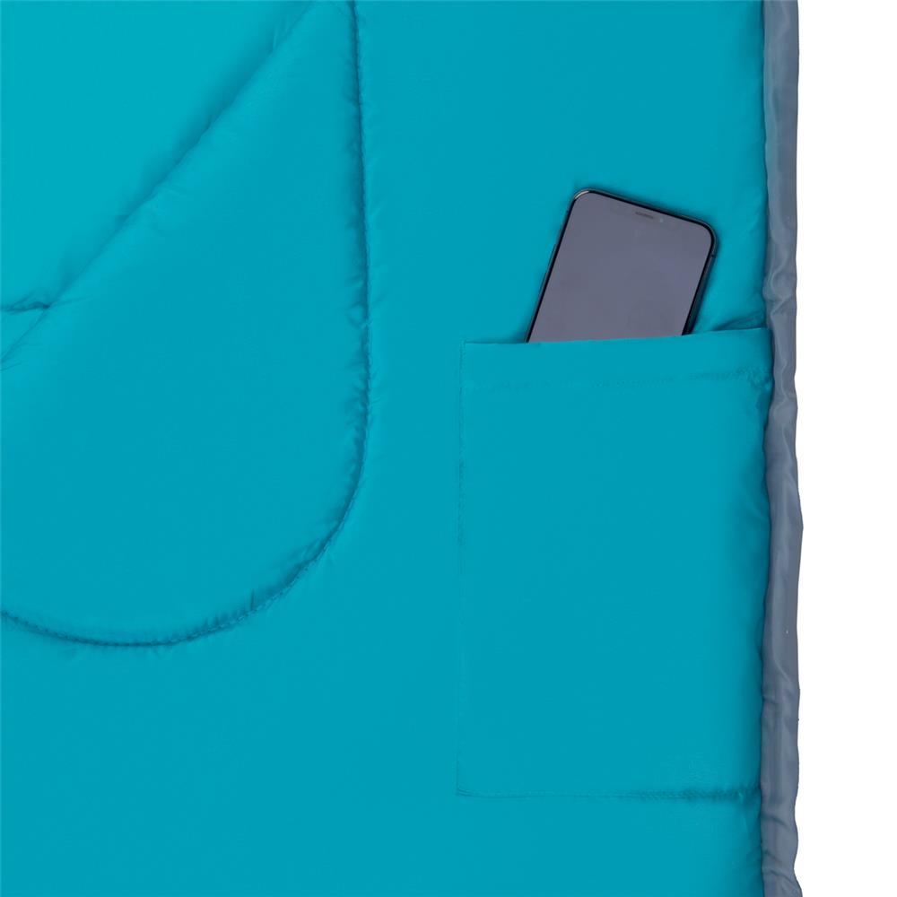 NILS CAMP Schlafsack Größe M Grau-Türkis - Mumienschlafsack für Outdoor, Trekking & Camping