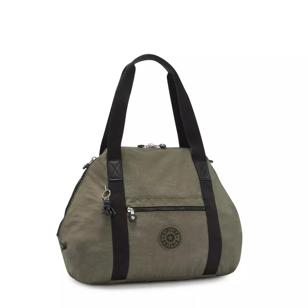 Kipling ART M, multifunktionale Tragetasche, Green Moss (grün), Reisetasche mit Trolleyhalterung