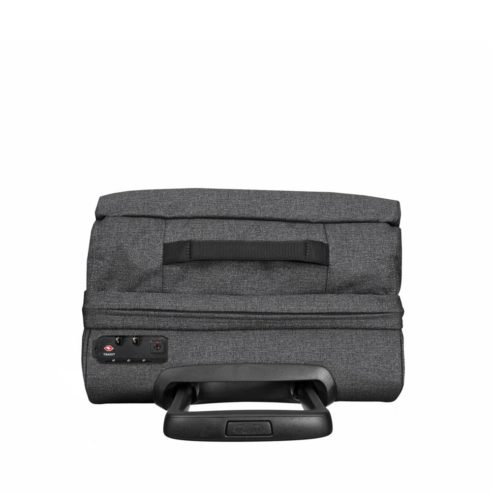 Eastpak TRANS4 M, Reisetrolley, Black Denim (grau), 68L, Rollkoffer mit 4 Rädern und TSA-Schloss