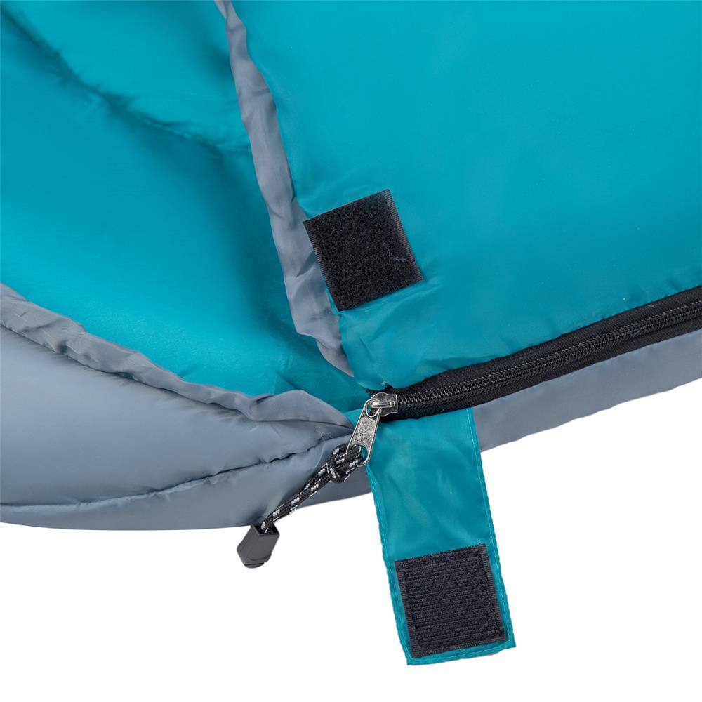 NILS CAMP Schlafsack Größe M Grau-Türkis - Mumienschlafsack für Outdoor, Trekking & Camping