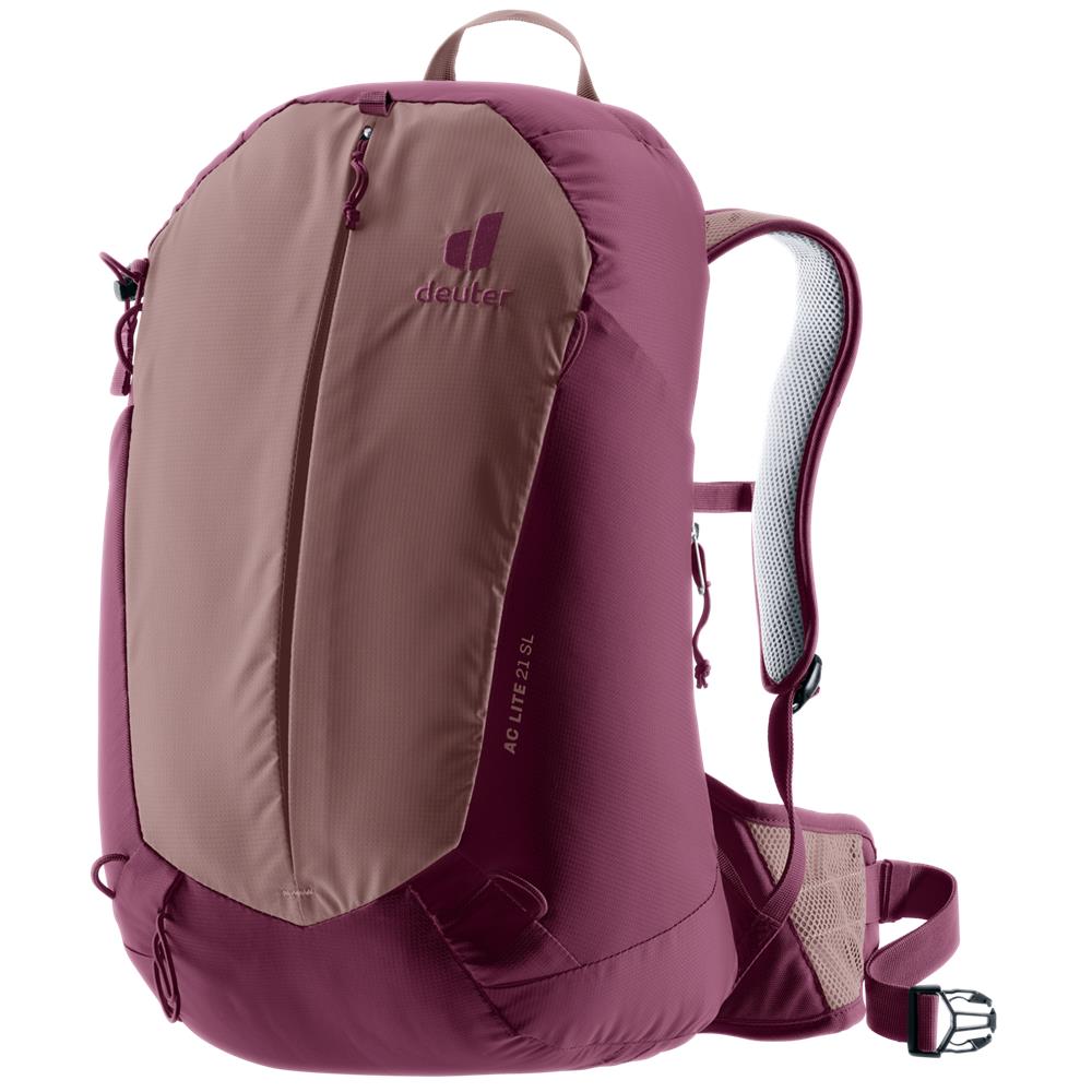 deuter AC Lite 21 SL, Wanderrucksack, ashrose-cassis (braun), 21L