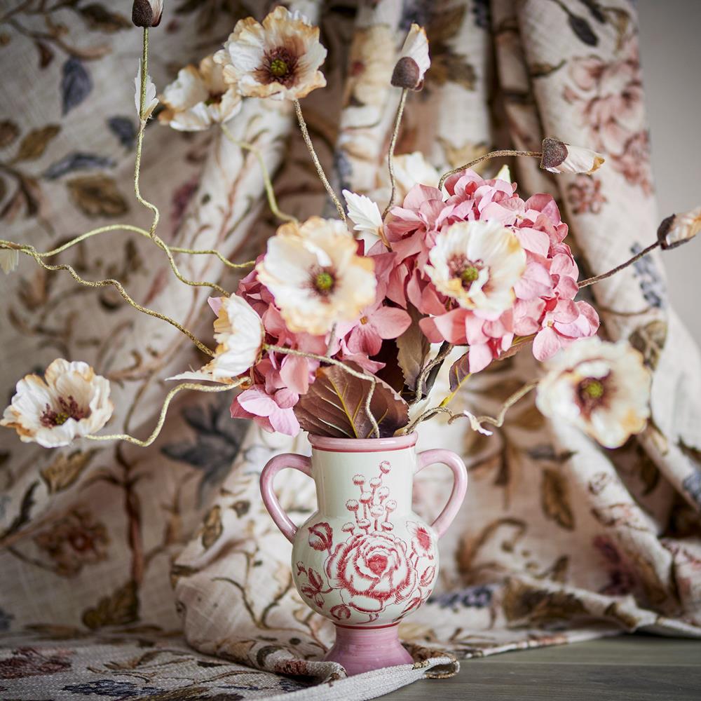 Bloomingville Alea Vase rosé Steingut D 13 x H 21 cm Dekoration Wohnaccessoire