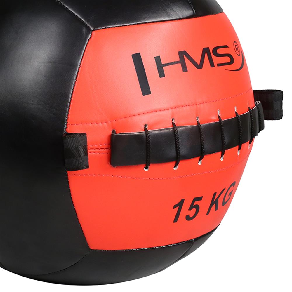 Wall Ball Medizinball 15 kg Trainingsball für Functional Training Rot | HMS WLB15