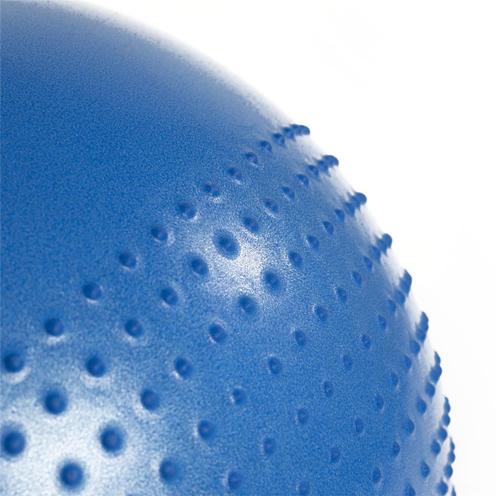 Gymnastikball 55 cm Blau mit Massage-Noppen und Luftpumpe | HMS YB03N