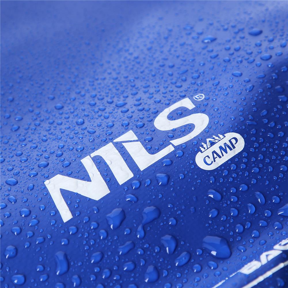 NILS CAMP Dry Bag 5L blau wasserdichter Beutel für Camping Kajak Strand Outdoor