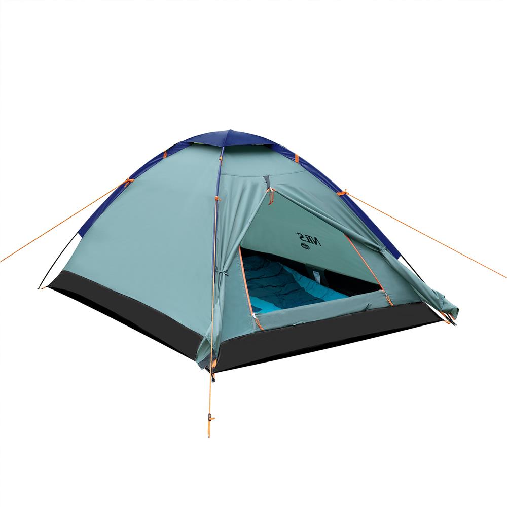 NILS CAMP Nightfall Zelt für 2 Personen in Hellblau - leichtes Campingzelt für Trekking, Berge & Outdoor