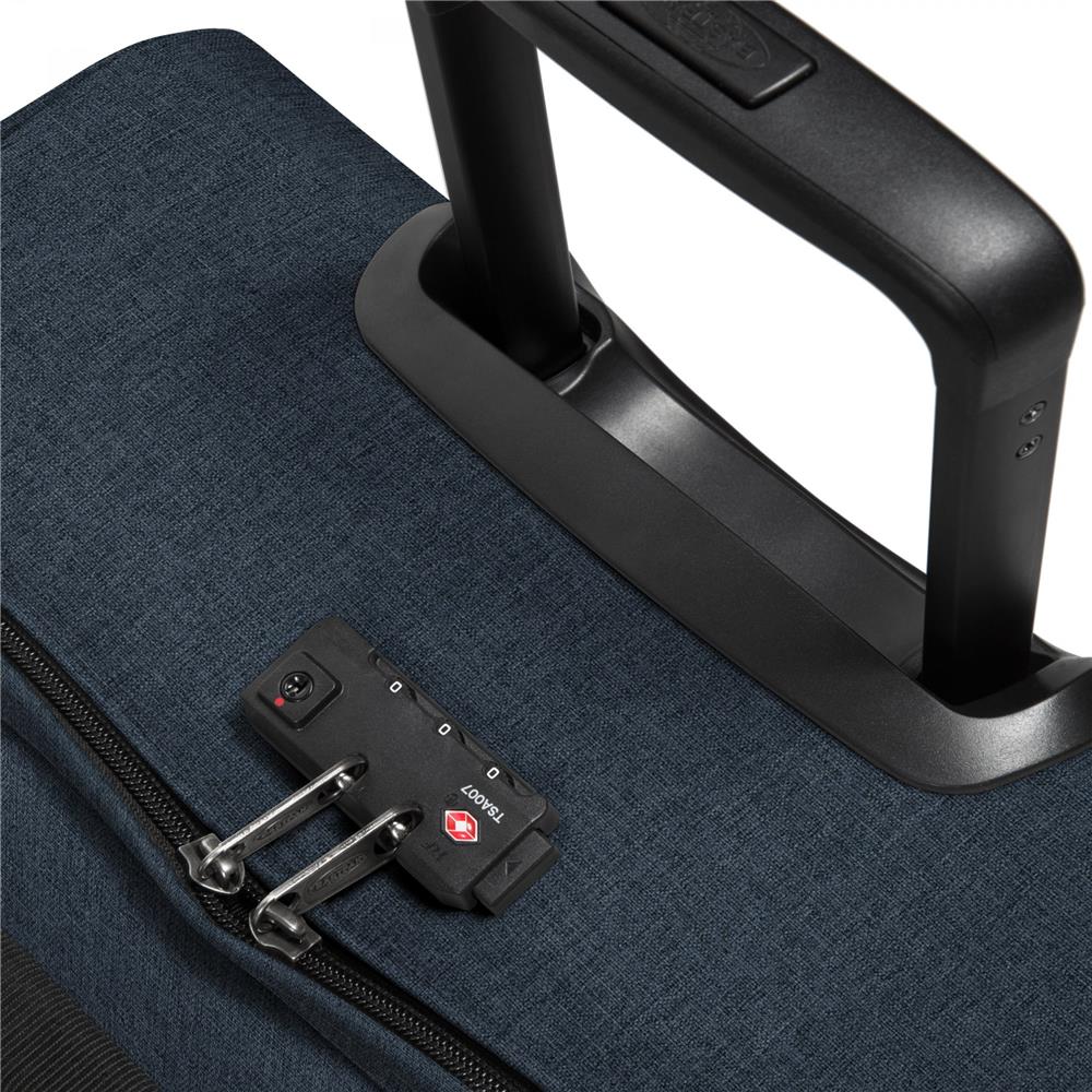 Eastpak TRANVERZ M, Reisetrolley, Triple Denim (blau), 78L, Rollkoffer mit 2 Rädern und TSA-Schloss