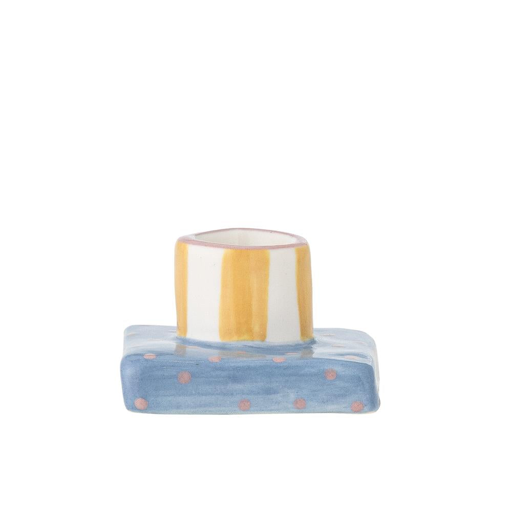Bloomingville Tacana Kerzenhalter Bunt Steingut Mosaik 6x3,5cm