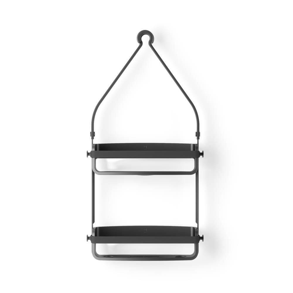 Umbra Flex Duschablage, Duschregal ohne Bohren, Duschcaddy, Duschdiener, in Schwarz