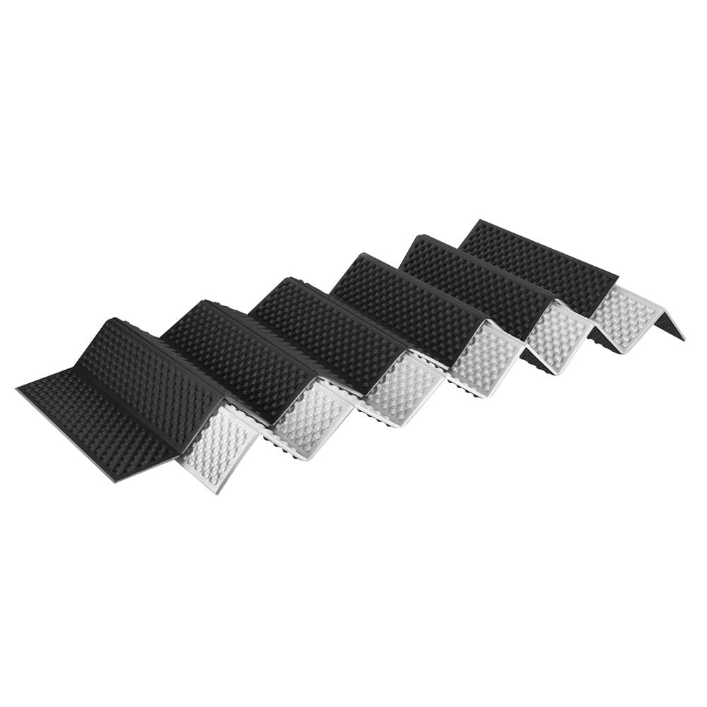 NILS CAMP Isomatte faltbar 195 cm in Schwarz - isolierende Matte für Outdoor, Trekking & Camping