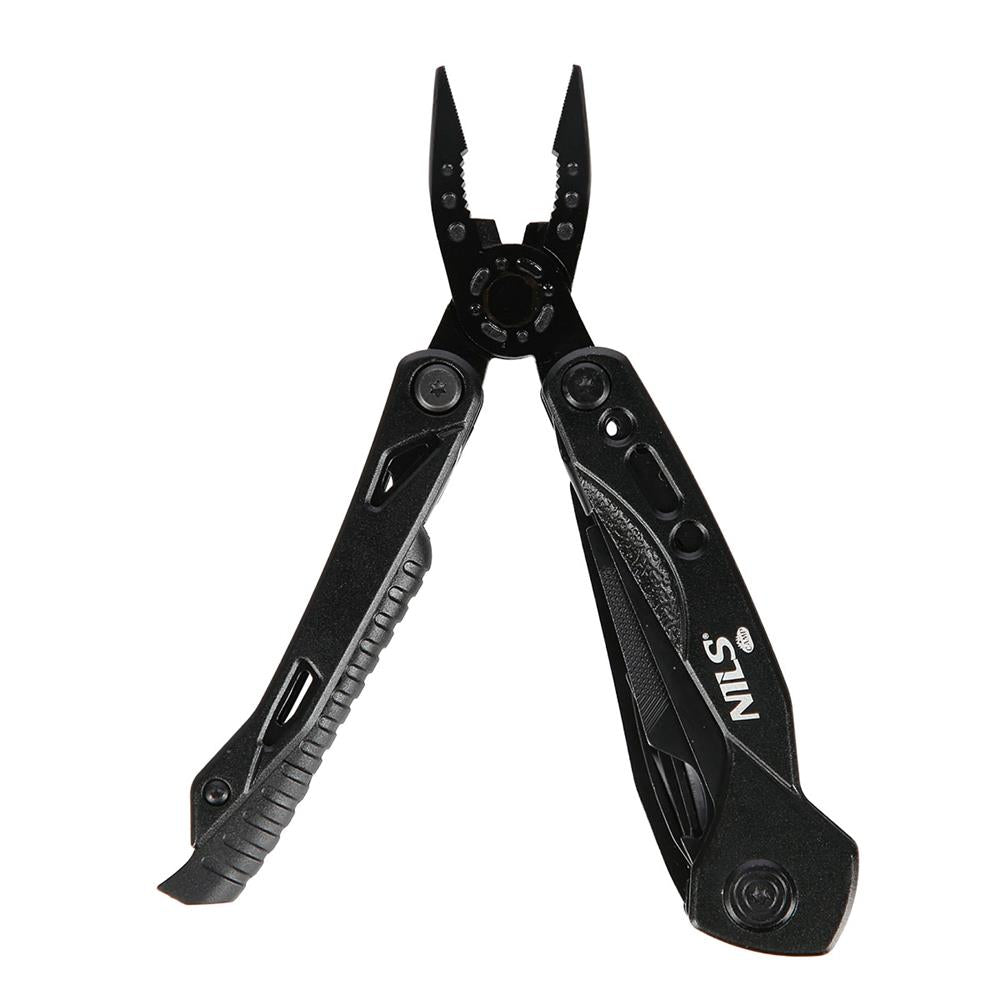 NILS CAMP Multitool 12 Funktionen mit Bits für Camping Outdoor Alltag