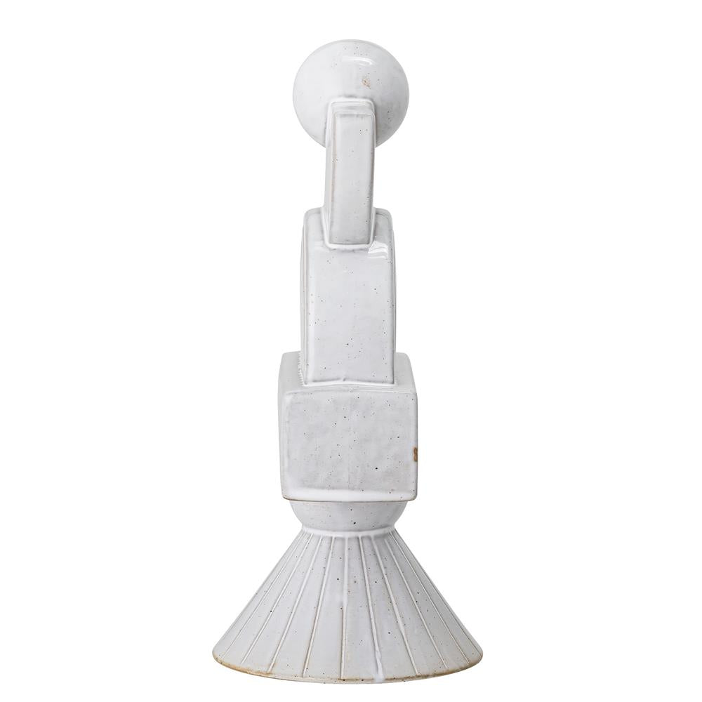Bloomingville Beatrice Dekofigur Steingut Weiß 14 x 27 x 13 cm Skulptur