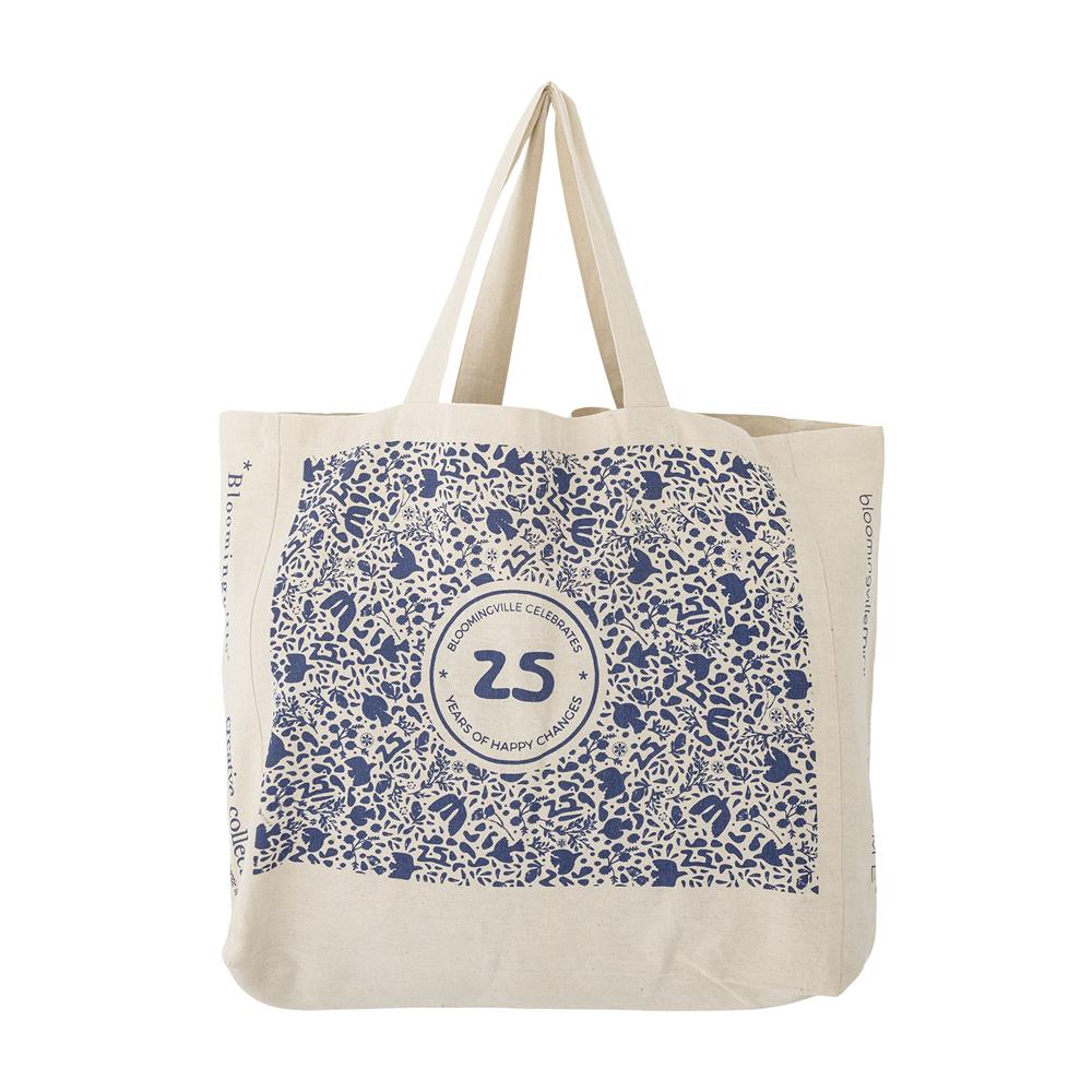 Bloomingville Anniversary Einkaufstasche Bunt Baumwolle 46x40cm