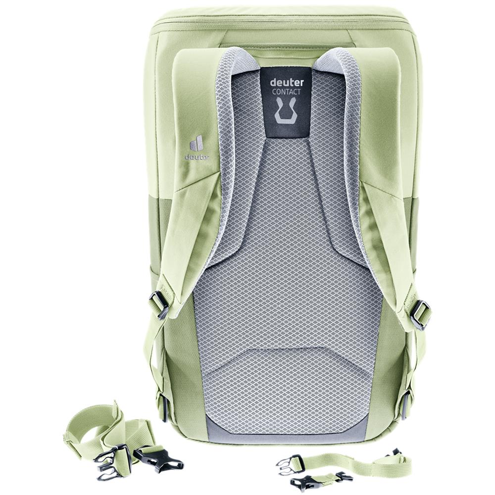 deuter UP Stockholm, Lifestyle-Rucksack, mineral-grove (grün), 22L, mit Flaschenhalter und Tabletfach