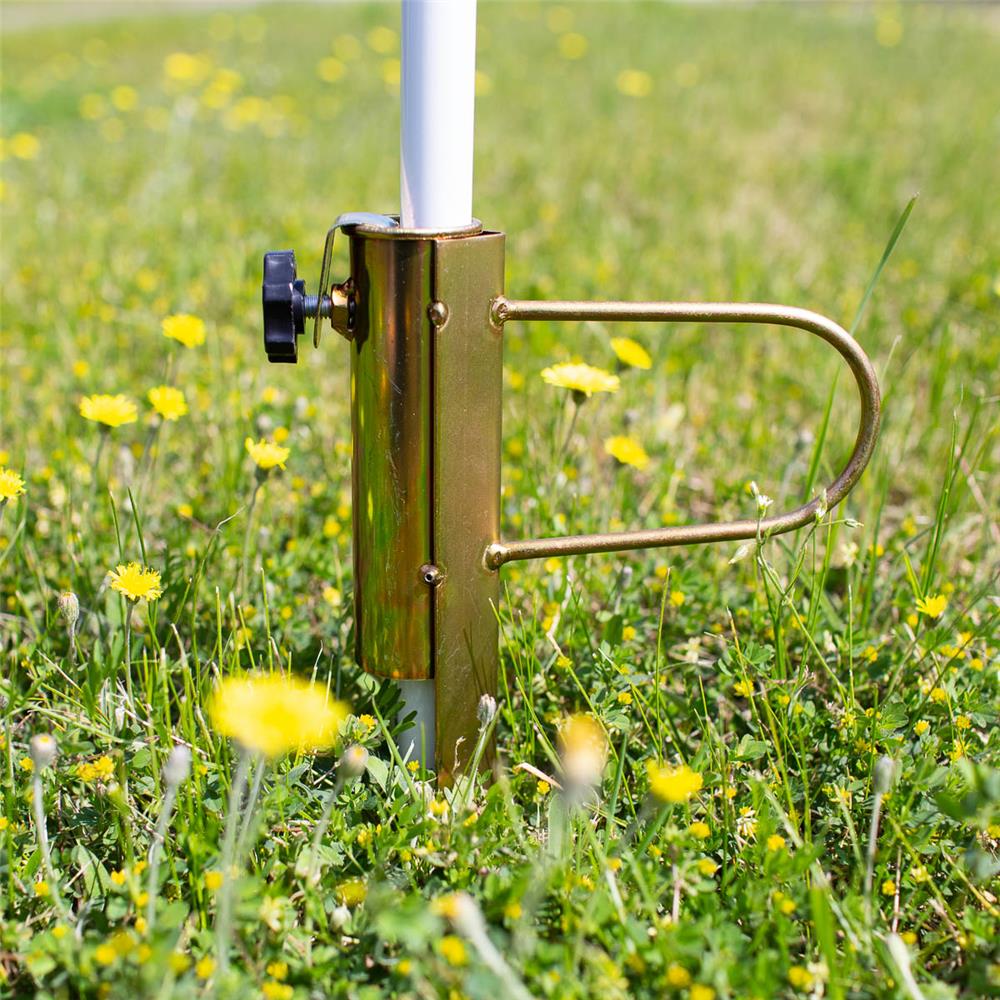 NILS CAMP Bodenanker für Sonnenschirm Metall für Strand Garten Camping