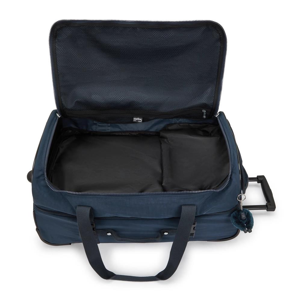 Kipling TEAGAN M, Reisetasche mit Rollen, Blue Bleu 2 (blau), Trolley mit TSA Schloss