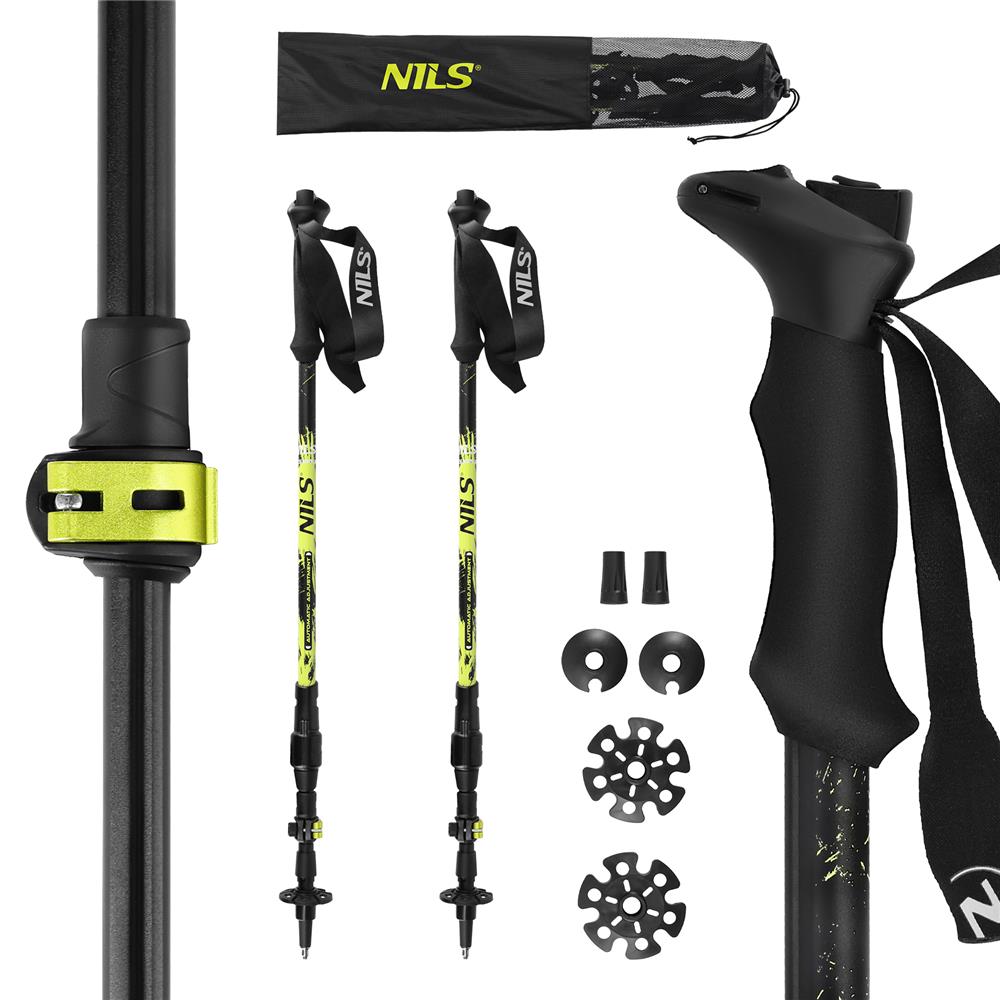 Trekkingstöcke Aluminium 7075 Automatik Wanderstöcke | NILS TK8608
