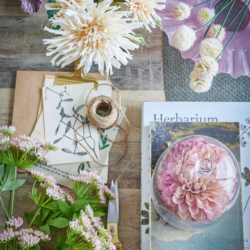 Bloomingville Chrysantemum Kunstblume Stiel Rose 54cm