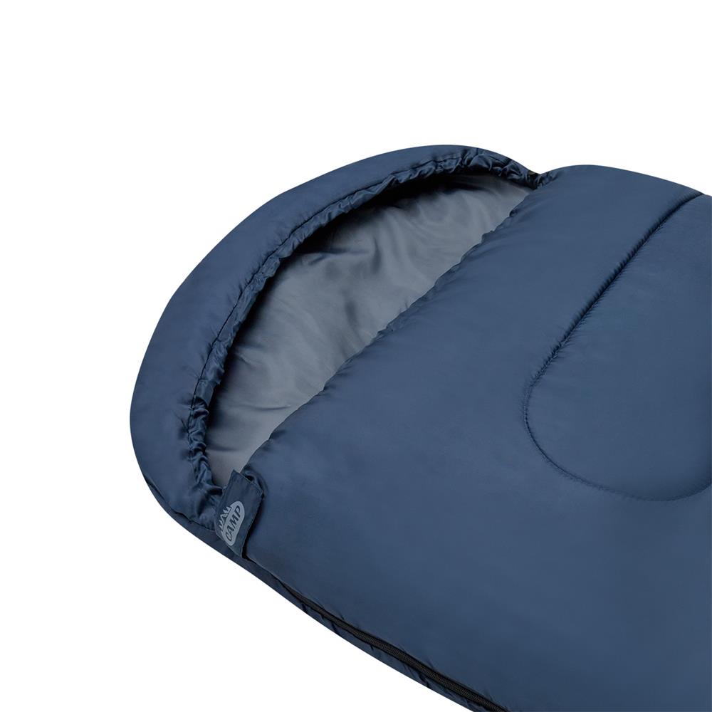NILS CAMP Schlafsack Größe M Dunkelblau-Grau - leichter Sommerschlafsack für Camping, Reisen & Outdoor