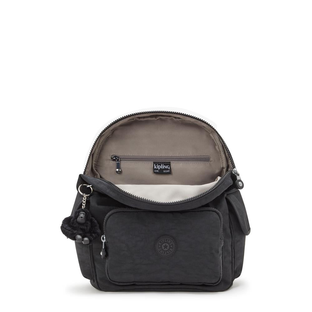 Kipling CITY PACK S, Kleiner Rucksack, Black Noir (schwarz), 9L, Kompakt & Stylisch