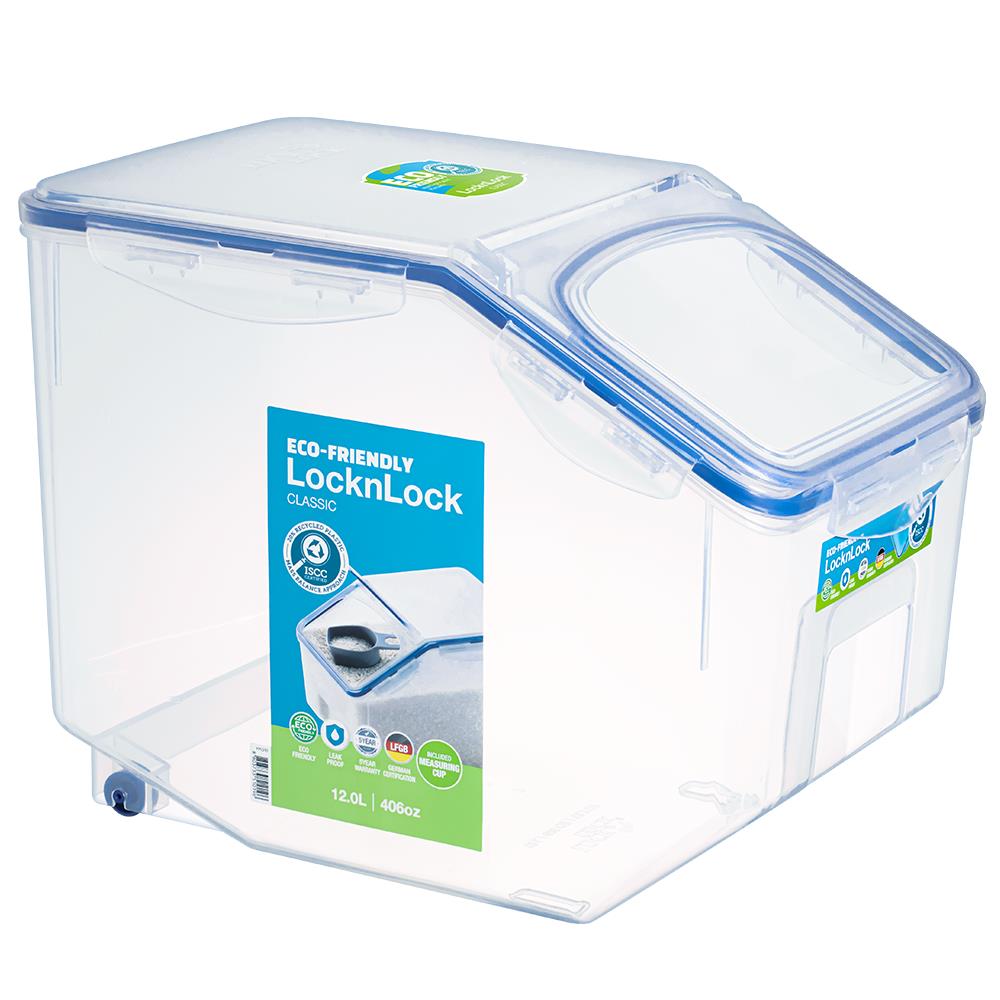 LocknLock Classic Küchen-Caddy 12 L - Schüttdose mit Klappdeckel BPA-frei