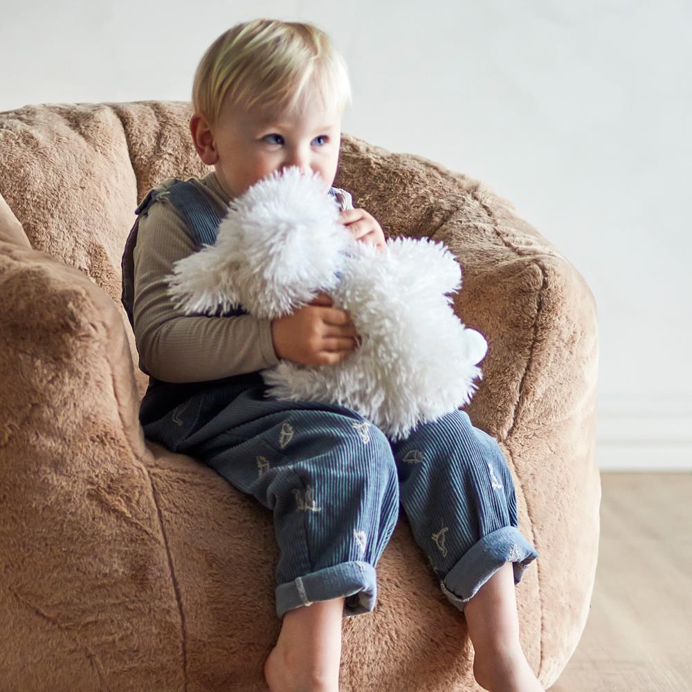 Bloomingville MINI Tito Plüschtier weiß - Kuscheltier Hund für Baby & Kinderzimmer