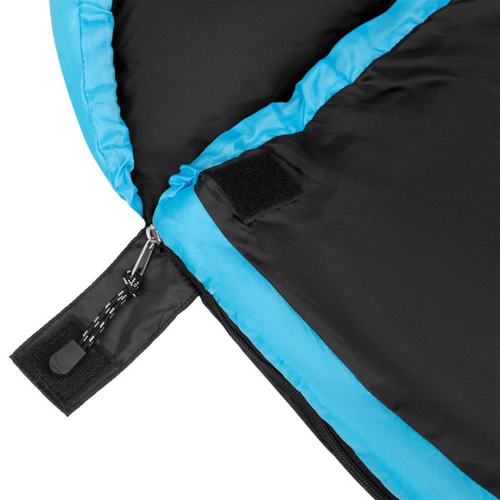 NILS CAMP Schlafsack Schwarz-Blau - Mumienschlafsack für Camping, Trekking & Outdoor
