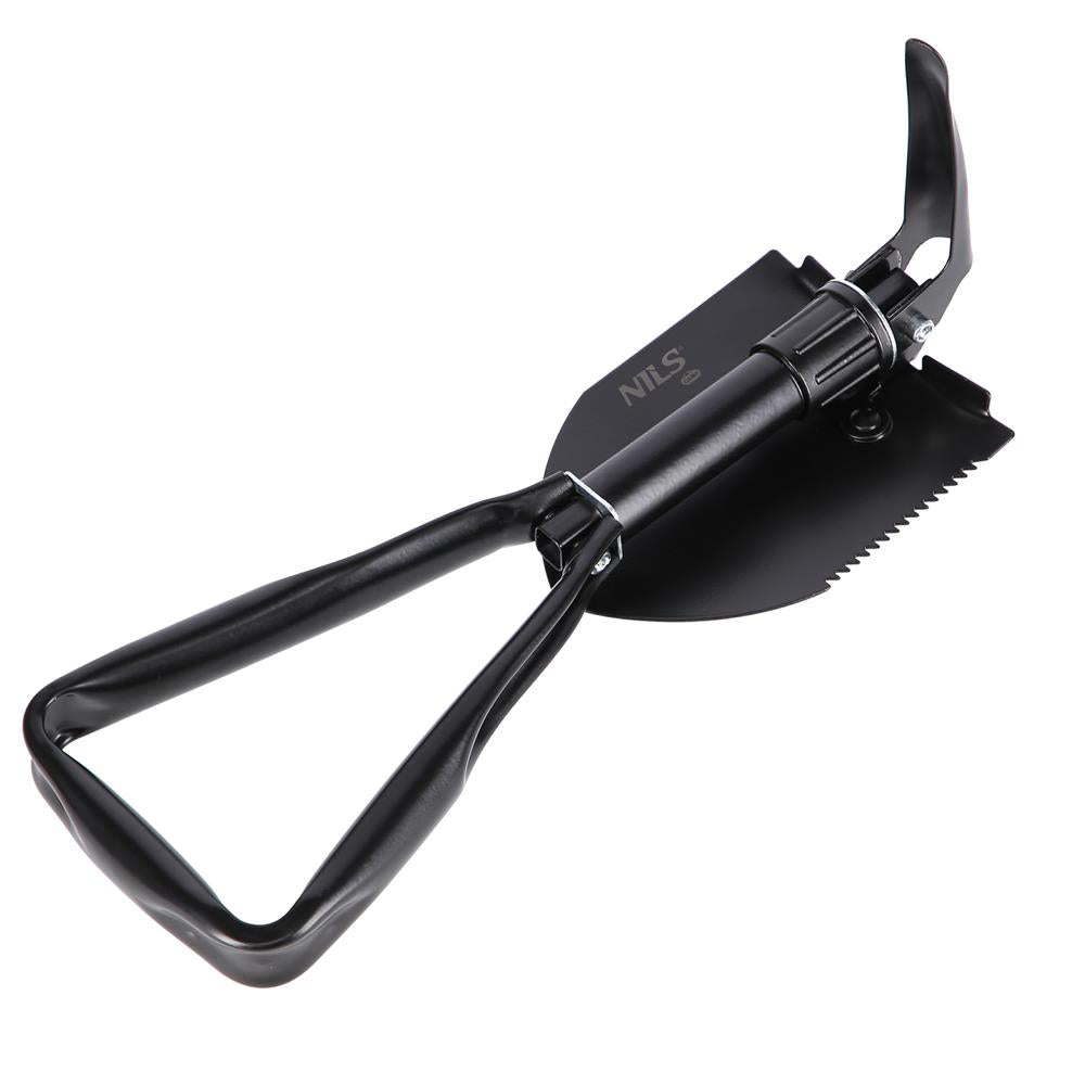 NILS CAMP Klappspaten Multitool mit Säge Pickel für Camping Outdoor