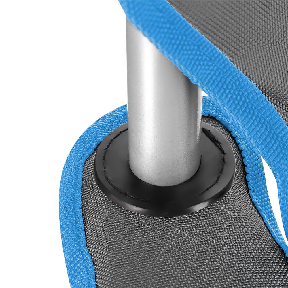 NILS CAMP Campingstuhl Grau-Blau - gepolsterter Klappstuhl mit Armlehnen für Camping, Garten & Angeln