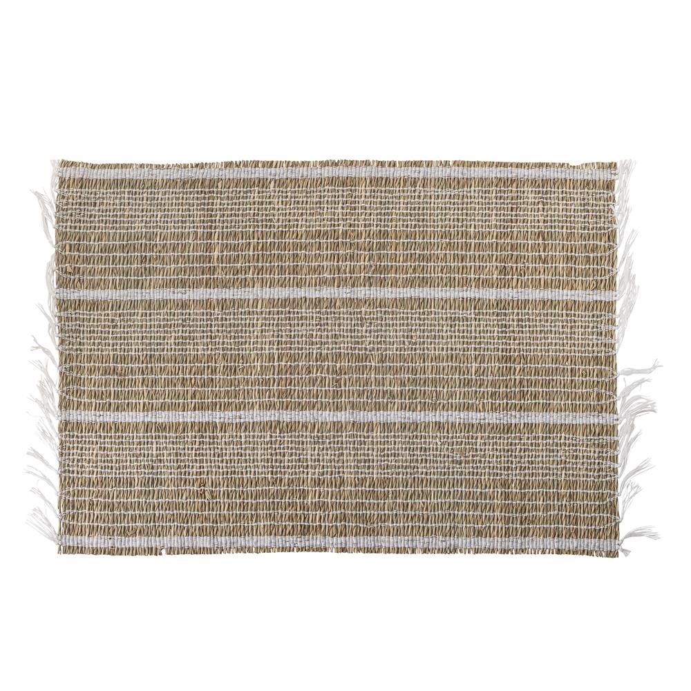 Bloomingville Vidan Platzdeckchen 4er Set – Seegras, natürliche Tischdeko, 45x33 cm