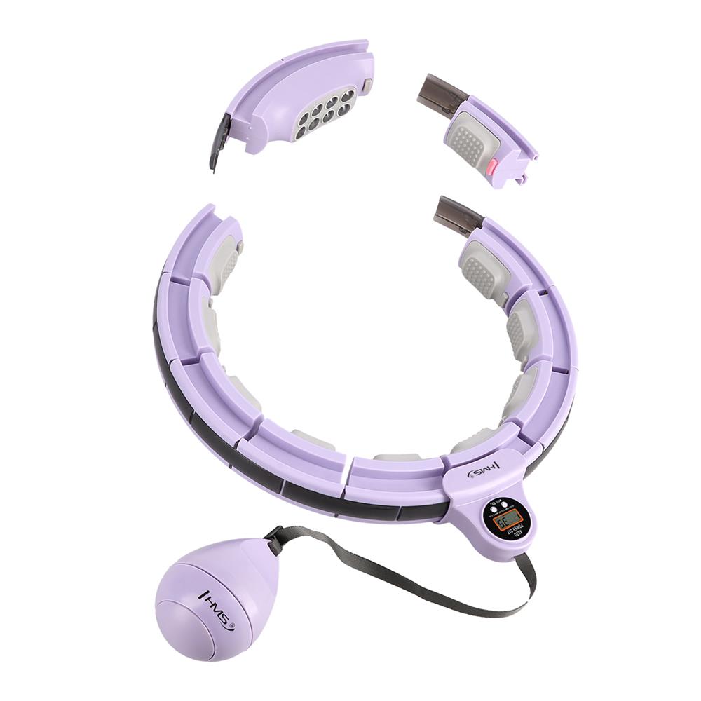 Hula Hoop Reifen mit Zähler, Magneten und Gewicht verstellbar Violett | HMS HHM13