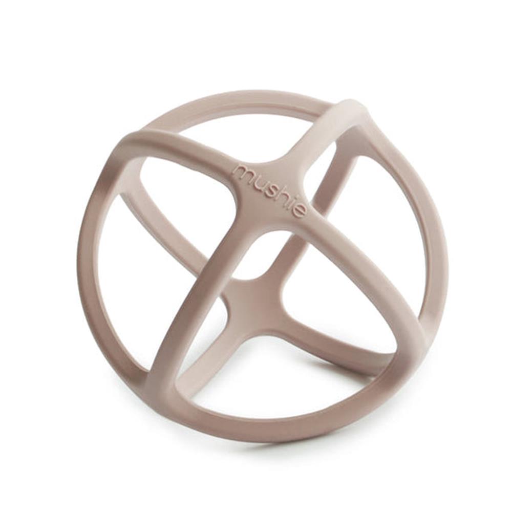 Mushie Beißring Ball, Shifting Sand, aus Silikon, BPA-frei
