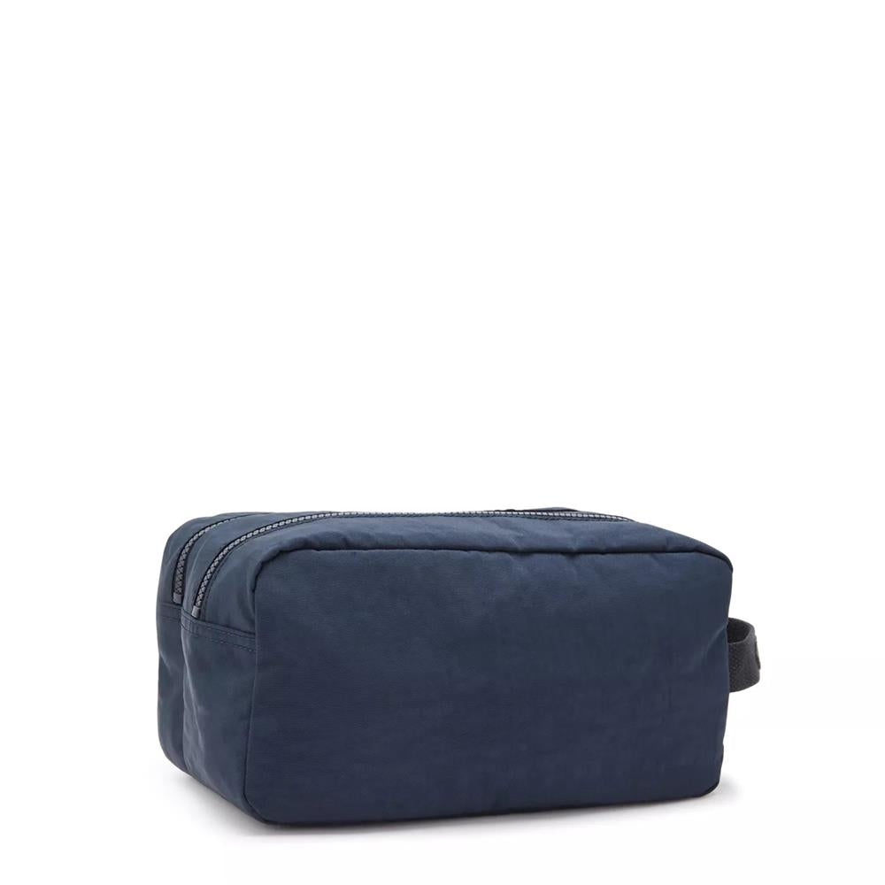 Kipling AGOT, Kulturtasche, Blue Bleu 2 (blau), Kosmetiktasche mit Reißverschluss & Fächern