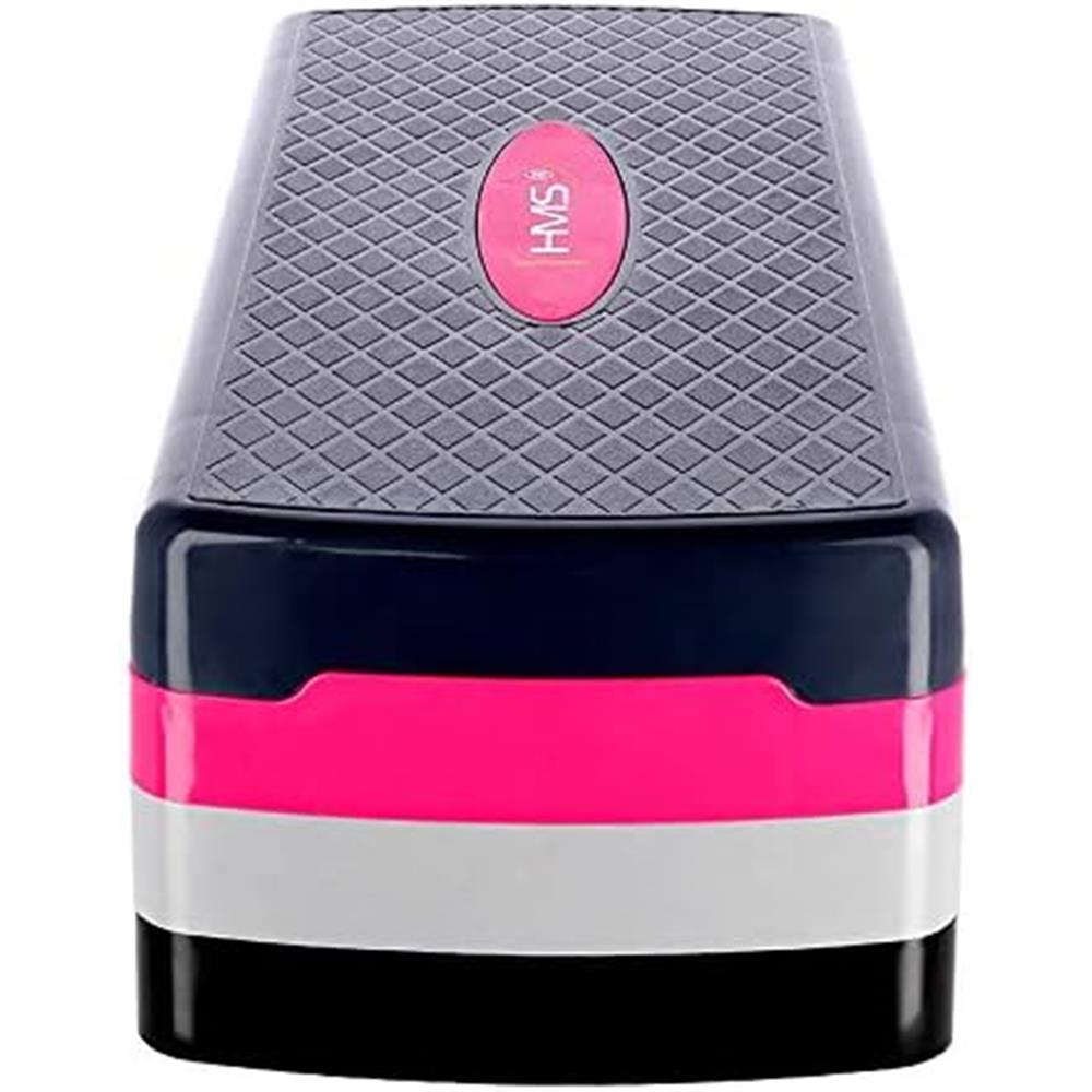 Aerobic Stepper 3-fach höhenverstellbar Schwarz/Pink für Fitness und Workout | HMS AS002
