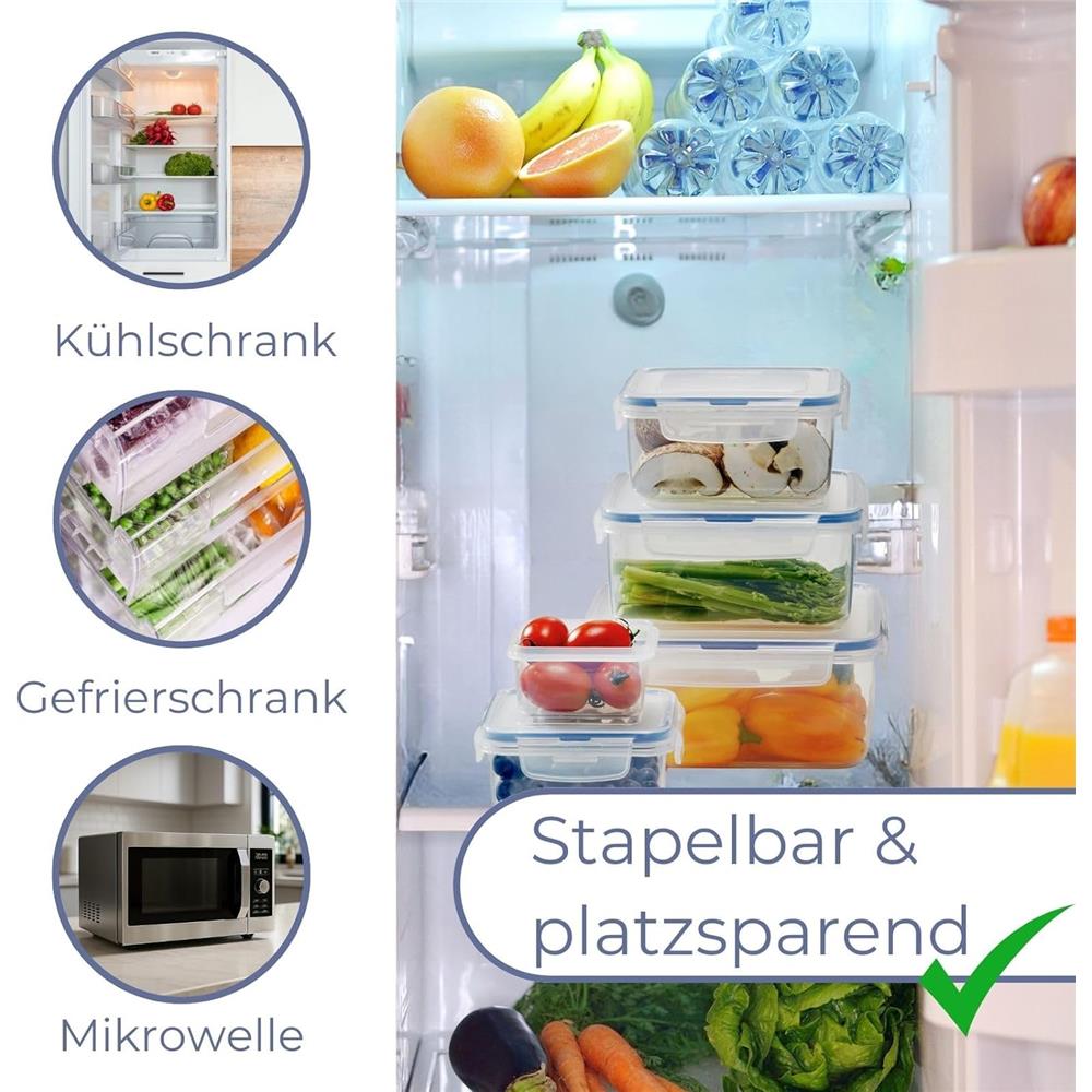 LocknLock PP Classic Vorratsdose 4,8 L mit Griff & Ablaufgitter, BPA-frei