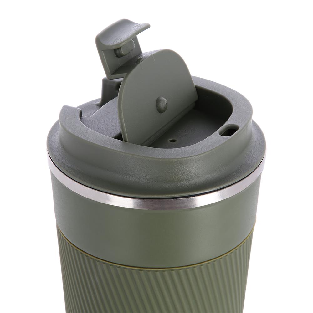 NILS Thermobecher 510 ml Edelstahl grün auslaufsicher Coffee-to-go-Becher für Camping Reisen Alltag