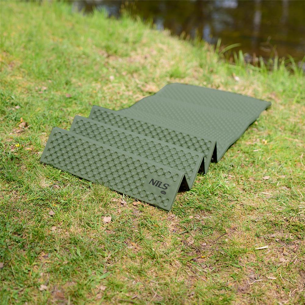 NILS CAMP faltbare Isomatte 188 cm in grün Camping Schlafmatte Outdoor Trekking Festival