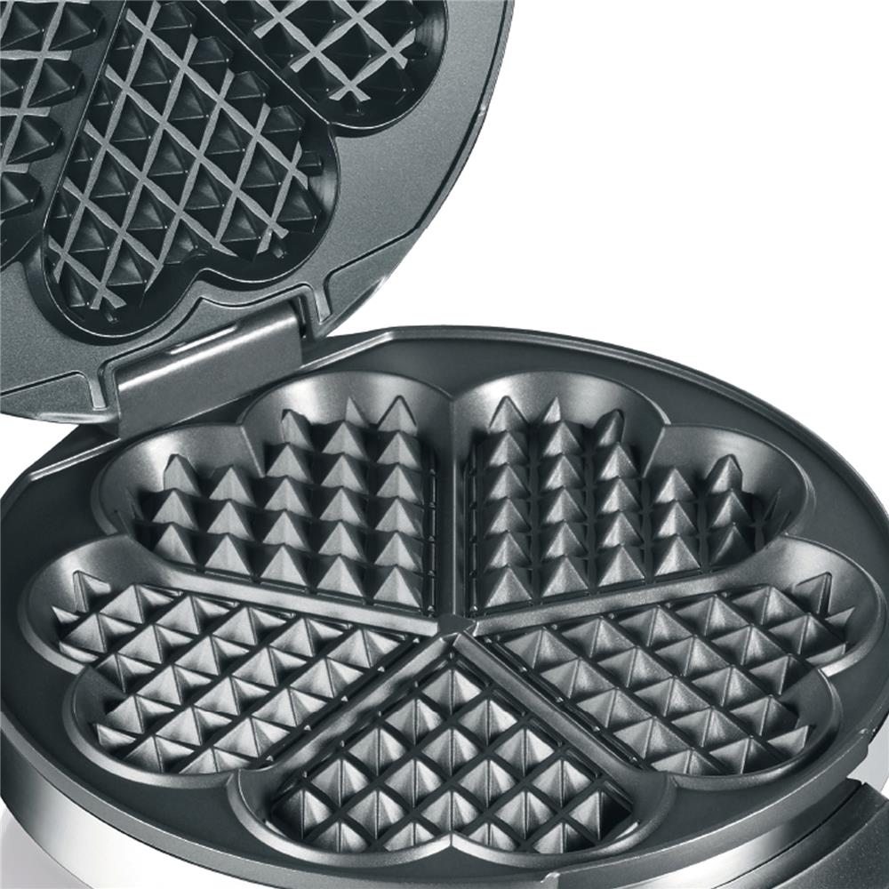 GRAEF Waffeleisen WA 80 Edelstahl matt Waffeln Waffelautomat Herzwaffel