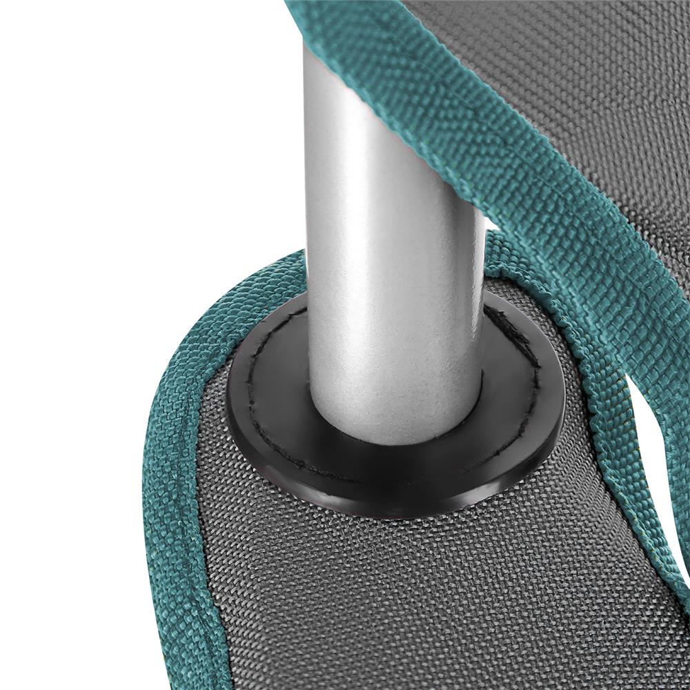 NILS CAMP Campingstuhl Grau-Grün - gepolsterter Klappstuhl mit Armlehnen für Camping, Garten & Angeln